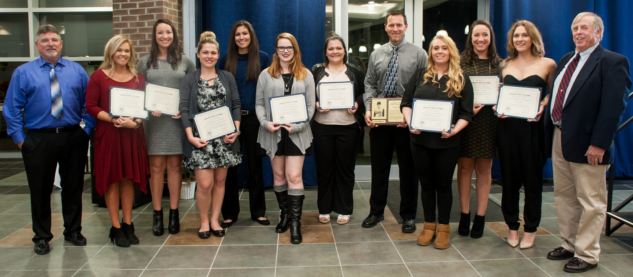 From left to right: Jay Chance, Kaley Schreiber, Kellieann Tyner, Samantha Greenwell, Stephanie Weyermiller, Hannah Stringer, Gina Fasano, Scott Milligan, Brigitte Garvey, Abby Tyner, Ali Jones and Durrie Hayes. Not pictured: Lindsey Poore, Lindsey Budd and Shayla Loudermilk.